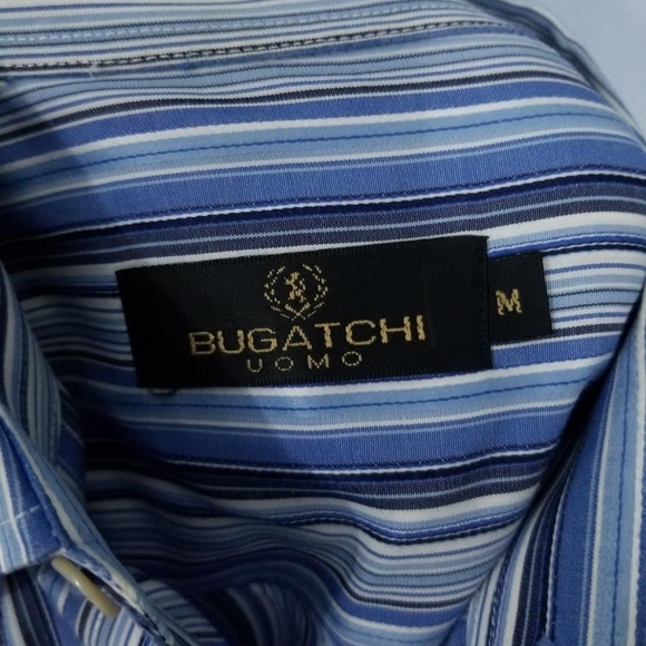 BUGATCHI UOMO Mens Long Sleeve Button Front Sz M - Picture 7 of 8